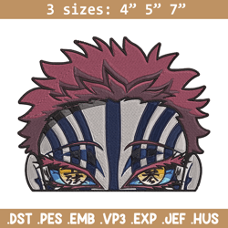 akaza embroidery design, demon slayer embroidery, embroidery file, anime embroidery, anime shirt, digital download