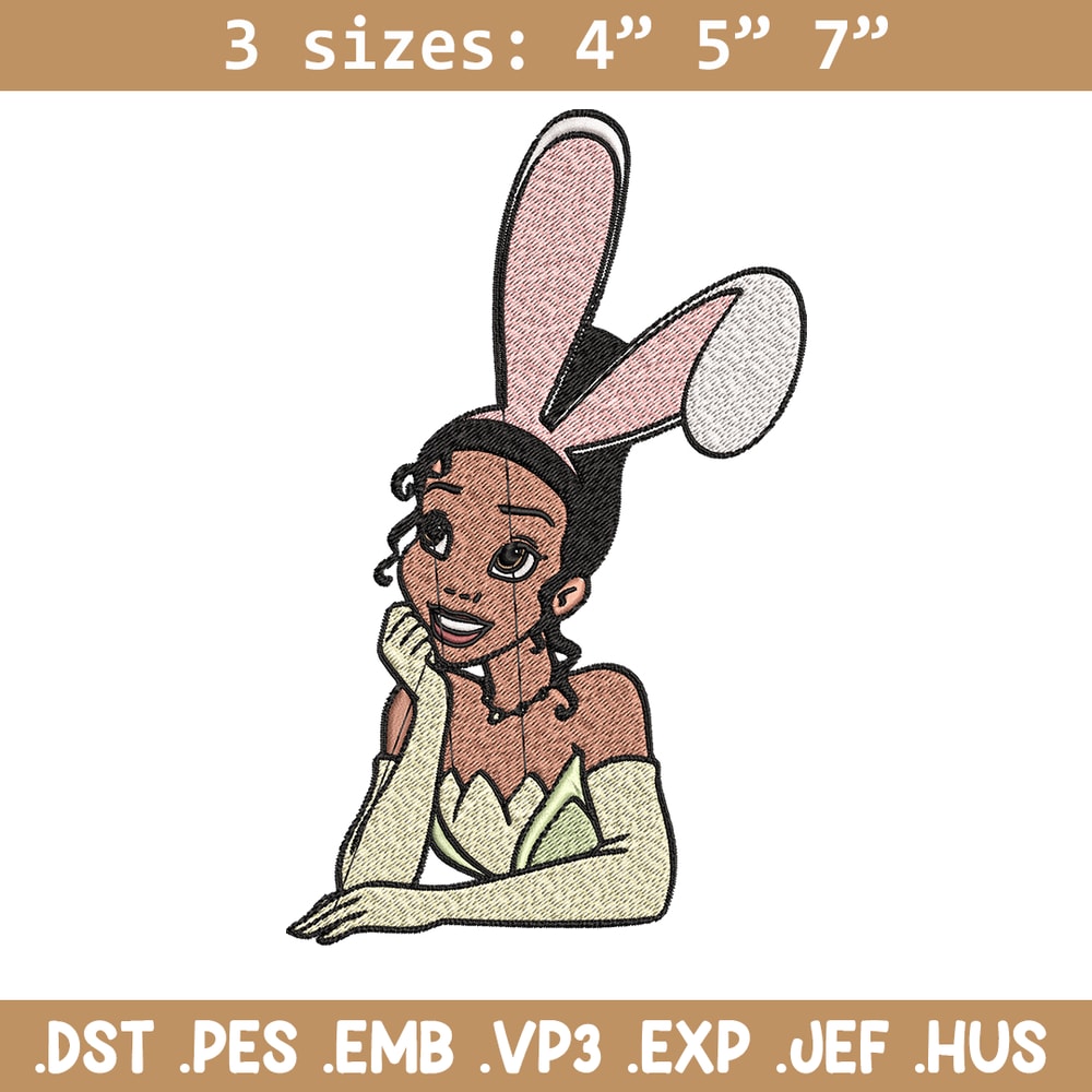 Girl bunny Embroidery design, Girl bunny Embroidery, Cartoon design, Embroidery File, logo shirt, Digital download..jpg