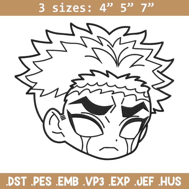 Gyomei chibi Embroidery Design,Demon slayer Embroidery,Embroidery File,Anime Embroidery,Anime shirt, Digital download.jpg