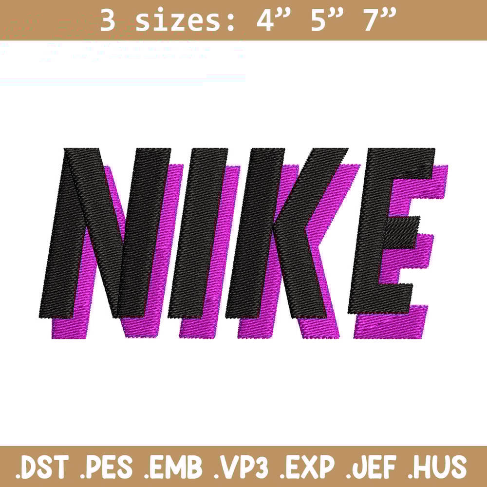 Nike black pink embroidery design, Nike embroidery, Nike design,Embroidery file,Embroidery shirt,Digital download.jpg