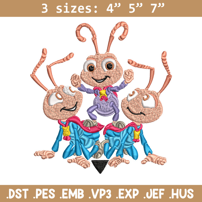 Bug's Life logo Embroidery design, Bug's Life logo Embroidery, cartoon design, Embroidery File, Digital download..jpg