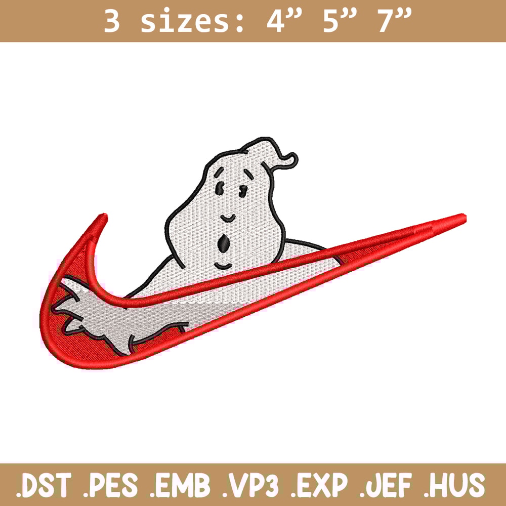 Casafantasmas nike embroidery design, Ghostbusters embroidery, nike design, movie design, movie shirt, Digital download.jpg
