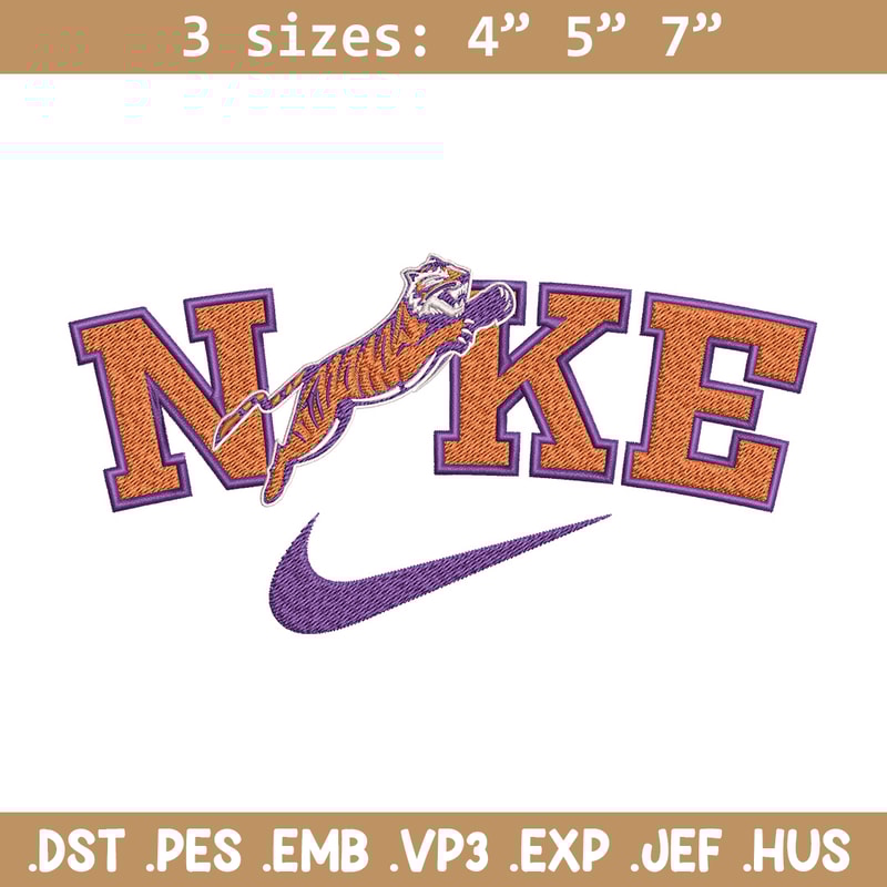 Edward Waters Tigers embroidery design, Sport embroidery, Nike design, Embroidery file,Embroidery shirt,Digital download.jpg