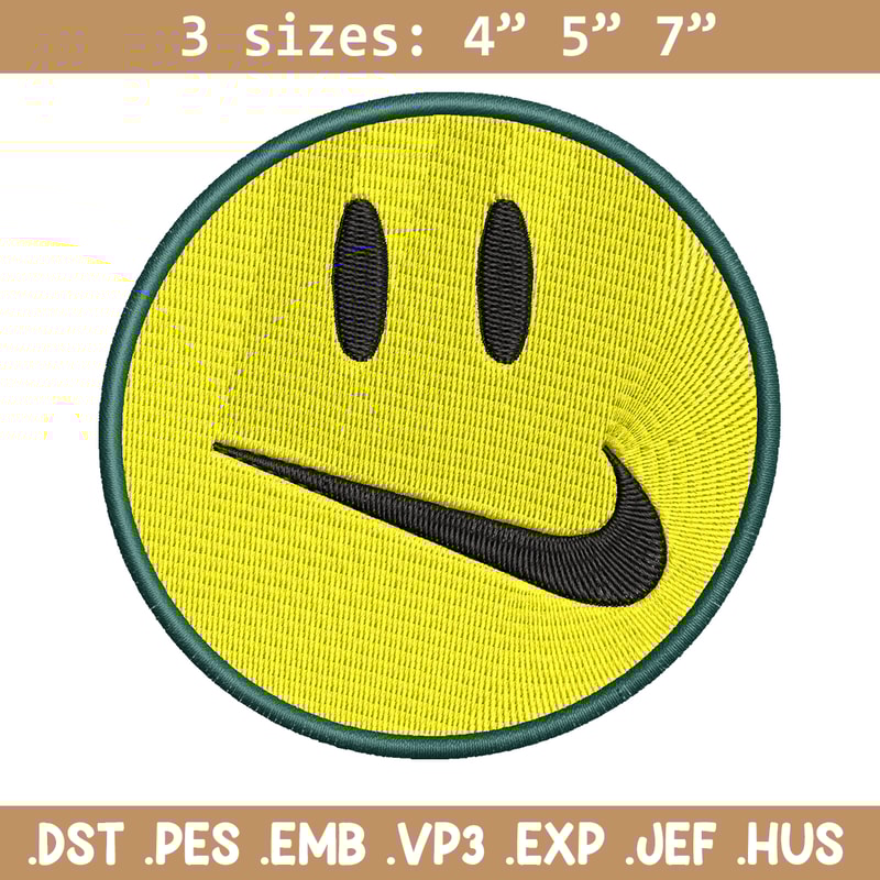 Emoji smile swoosh embroidery design, Emoji embroidery, logo design, embroidery file, logo shirt, Digital download.jpg
