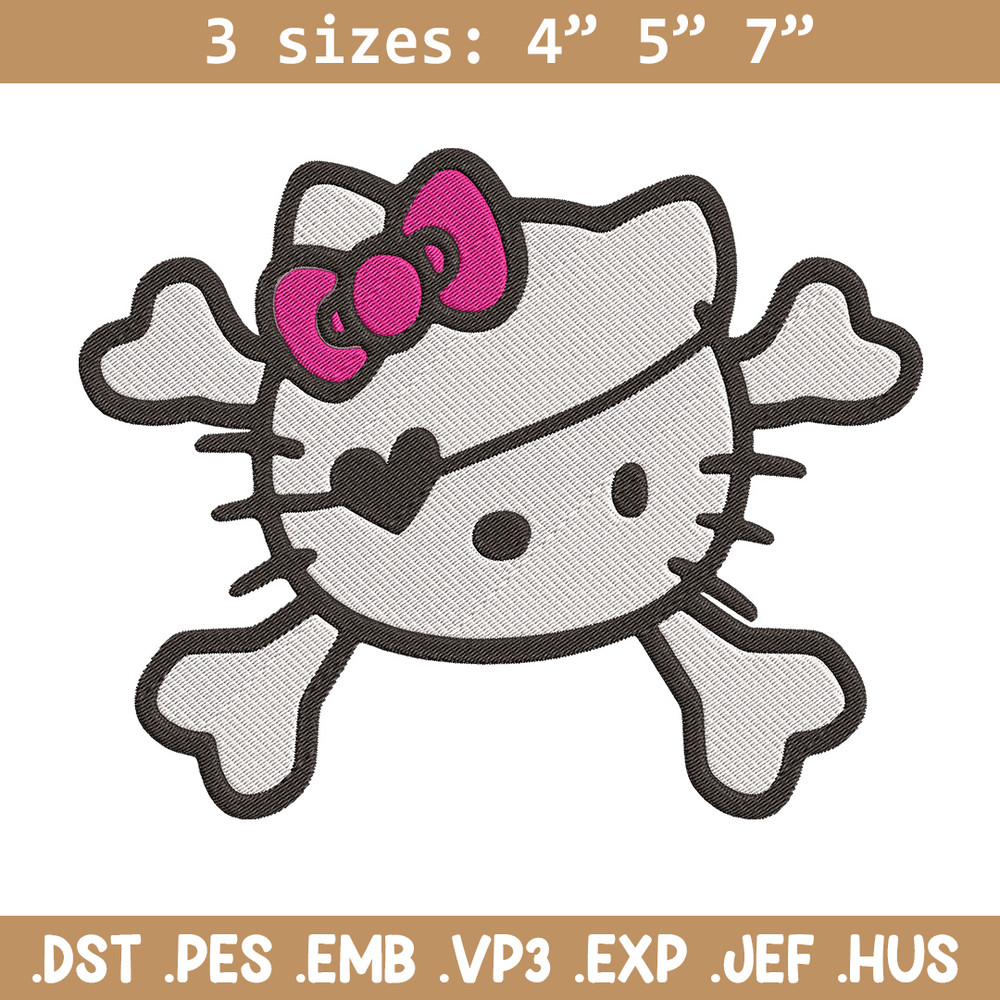 Hello kitty logo Embroidery Design, Hello kitty Embroidery, Embroidery File, Anime Embroidery, Digital download..jpg