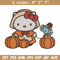 Hello kitty pumpkin Embroidery Design, Hello kitty Embroidery, Embroidery File, Anime Embroidery, Digital download.jpg