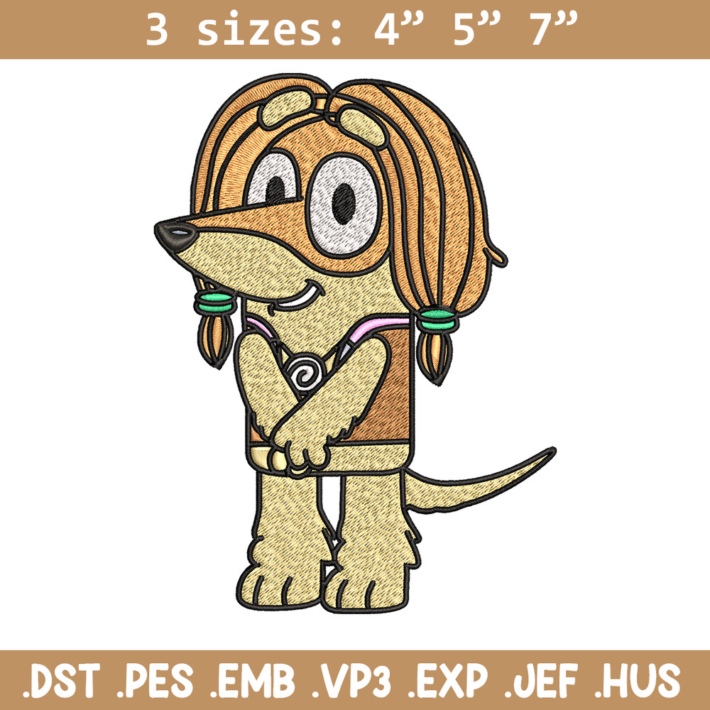 Indy Bluey Embroidery, Bluey cartoon Embroidery, Embroidery File, cartoon design, cartoon shirt, Digital download..jpg
