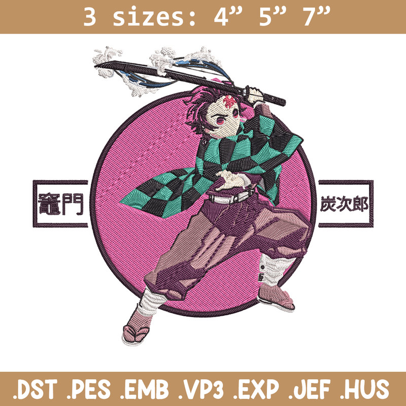 Kamado Tanjiro Embroidery Design, Demon slayer Embroidery,Embroidery File, Anime Embroidery,Anime shirt,Digital download.jpg