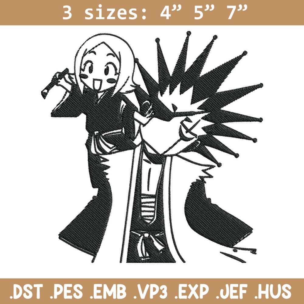 Kenpachi chibi Embroidery Design, Bleach Embroidery, Embroidery File, Anime Embroidery, Anime shirt, Digital download.jpg