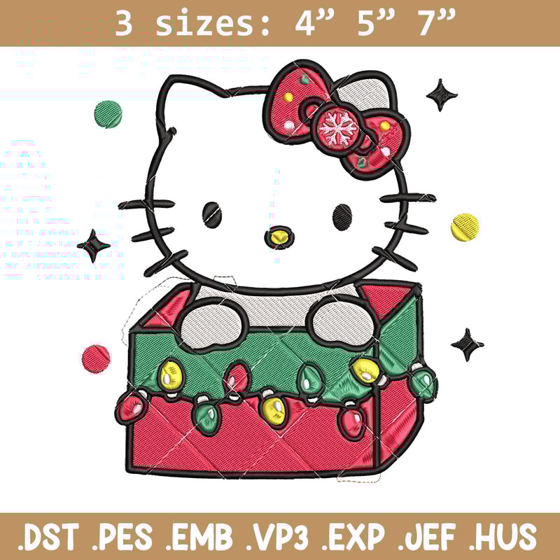Kitty chrismas Embroidery Design, Hello kitty Embroidery, Embroidery File, Anime Embroidery,Anime shirt,Digital download.jpg