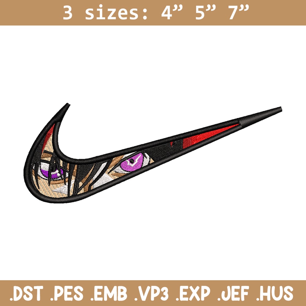 Lelouch vi Britannia Nike embroidery design, anime embroidery, nike design, anime design, anime shirt, Digital download.jpg