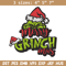 Merry Christmas Grinch Embroidery design, Grinch Christmas Embroidery, Grinch design, Embroidery file, Digital download..jpg