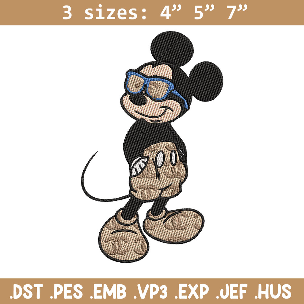 Mickey cool Embroidery Design, Gucci Embroidery, Brand Embroidery, Embroidery File, Logo shirt, Digital download.jpg