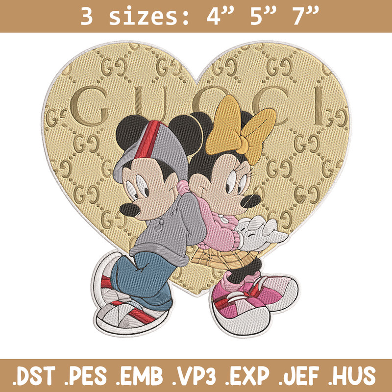 Mickey couple Embroidery Design, Mickey Embroidery, Embroidery File, Gucci Embroidery, Anime shirt, Digital download..jpg