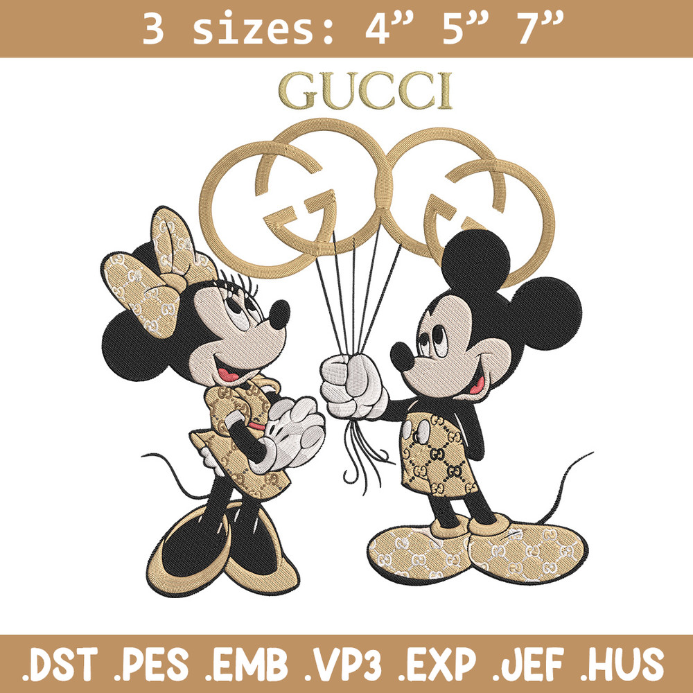 Mickey couple Embroidery Design, Mickey Embroidery, Embroidery File, Gucci Embroidery, Anime shirt,Digital download..jpg