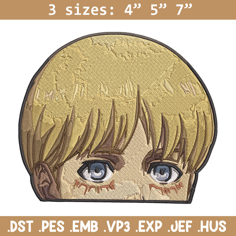 Armin Peeker Embroidery Design, Aot Embroidery, Embroidery File, Anime Embroidery, Anime shirt, Digital download..jpg