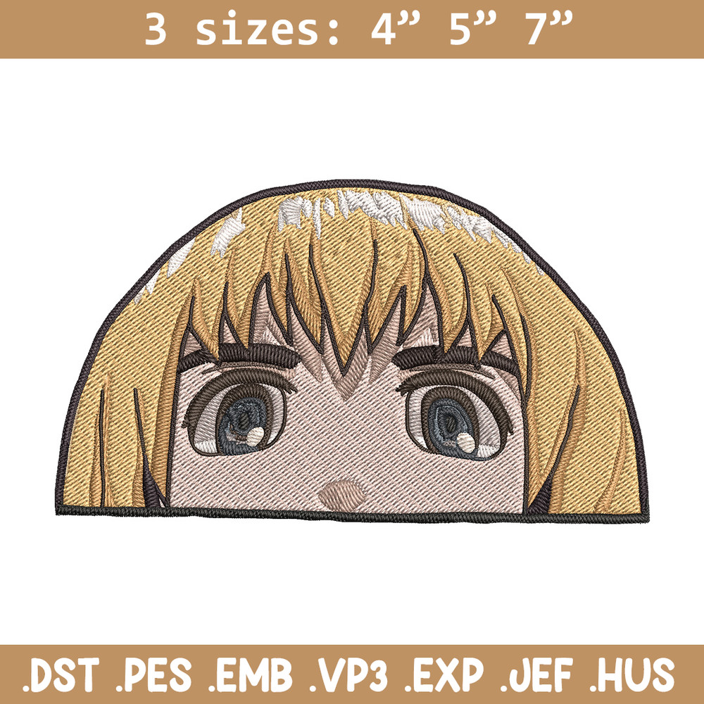 Armin Peeker Embroidery Design, Aot Embroidery, Embroidery File, Anime Embroidery, Anime shirt, Digital download.jpg