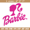 Barbie logo and her Embroidery, Barbie logo and her Embroidery, logo design, Embroidery File, Digital download..jpg