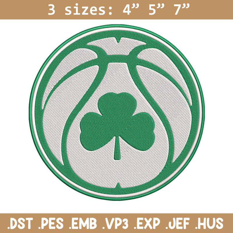Boston Celtics logo embroidery design, NBA embroidery,Sport embroidery, Logo sport embroidery, Embroidery design.jpg