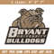 Bryant Bulldogs mascot embroidery design, NEC embroidery,Sport embroidery, logo sport embroidery, Embroidery design.jpg