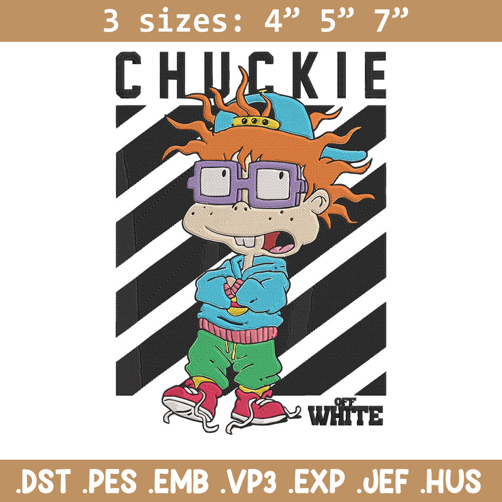 Chuckie Finster Embroidery Design, Rugrats Embroidery, Embroidery File, Anime Embroidery, Anime shirt,Digital download..jpg