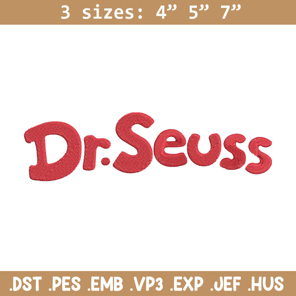 Dr seuss logo Embroidery Design, Dr seuss Embroidery, Embroidery File, Embroidery design, Digital download..jpg