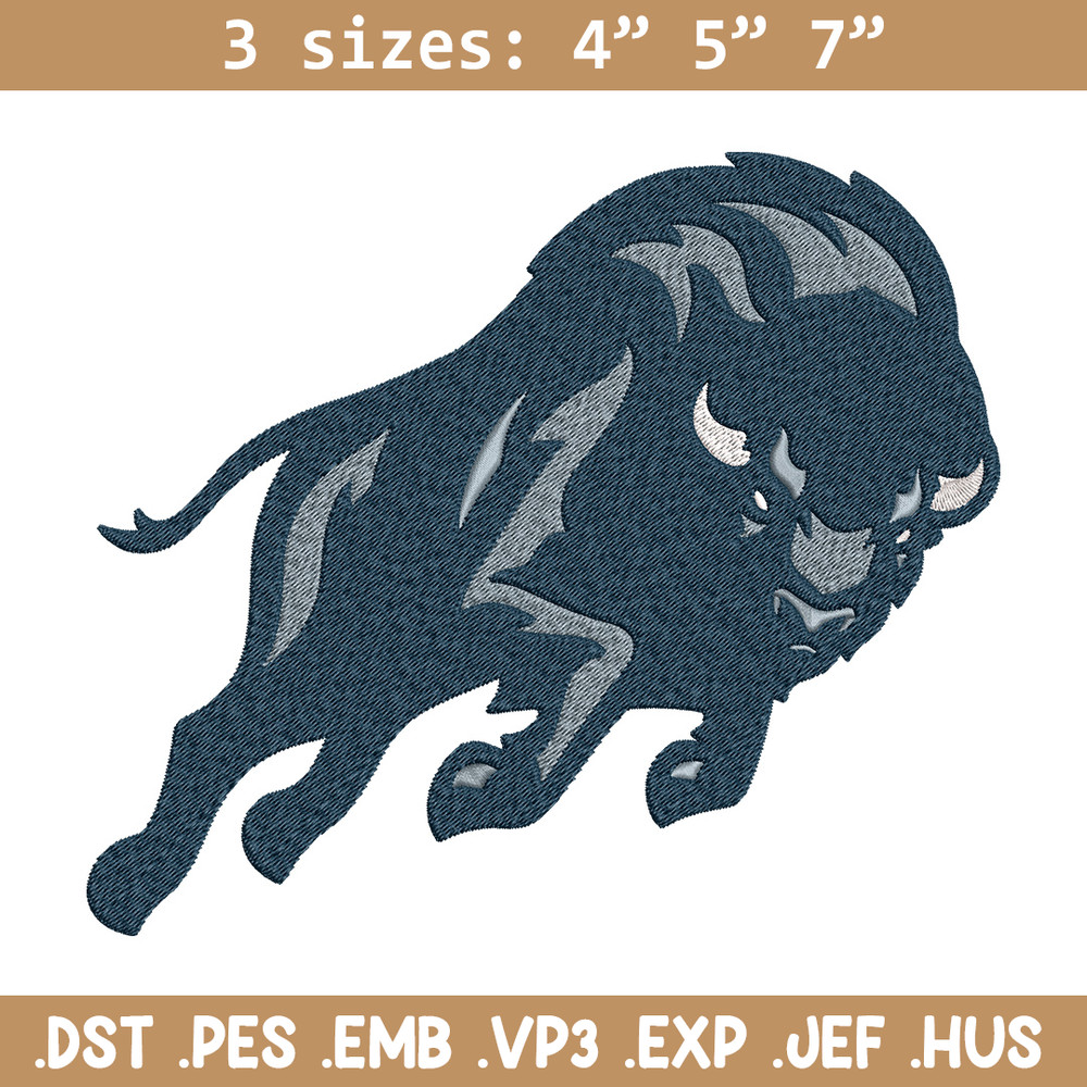 Bison Mascot embroidery design, College embroidery, Sport embroidery, logo sport embroidery, Embroidery design.jpg