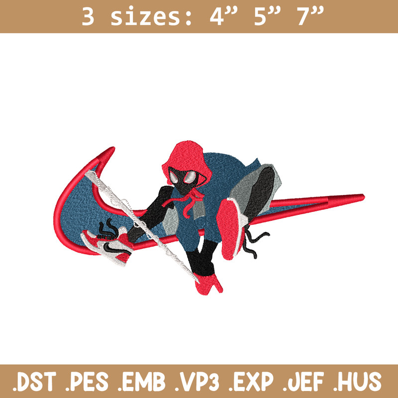 Black Spider Swoosh embroidery design, Black Spider embroidery, Nike design, Logo shirt, movie shirt, digital download.jpg