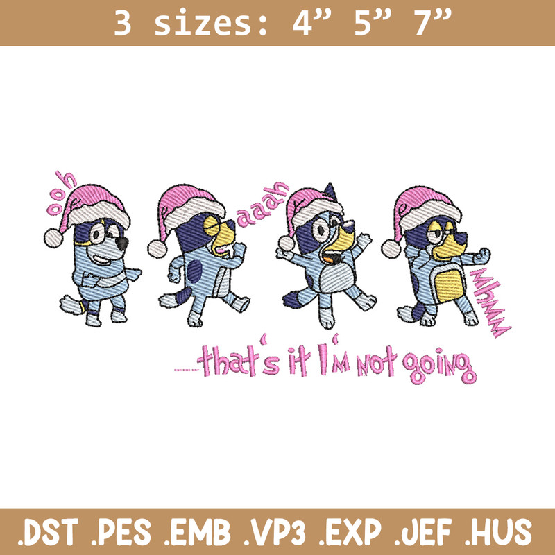 Bluey dance embroidery design, Bluey embroidery, Chrismas design, Embroidery file, Embroidery shirt,Digital download.jpg