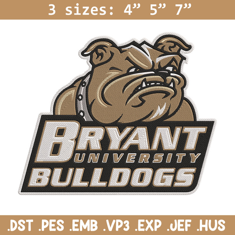 Bryant Bulldogs mascot embroidery design, NEC embroidery,Sport embroidery, logo sport embroidery, Embroidery design.jpg