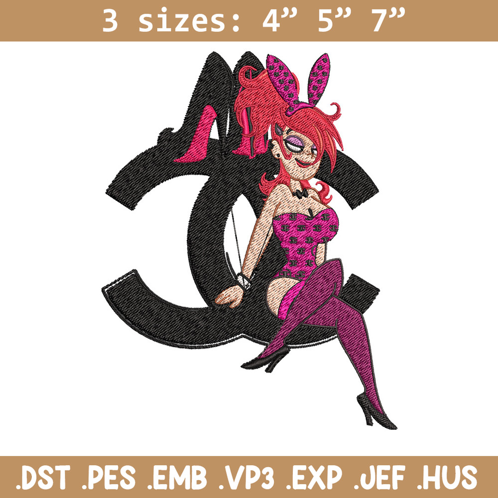 Bunny girl gucci Embroidery Design, Gucci Embroidery, Brand Embroidery, Embroidery File, Logo shirt, Digital download.jpg