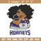 Charlotte Hornets girl embroidery design, NBA embroidery, Sport embroidery, Embroidery design, Logo sport embroidery..jpg