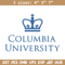 Columbia University logo embroidery design, Sport embroidery, logo sport embroidery, Embroidery design,NCAA embroidery..jpg