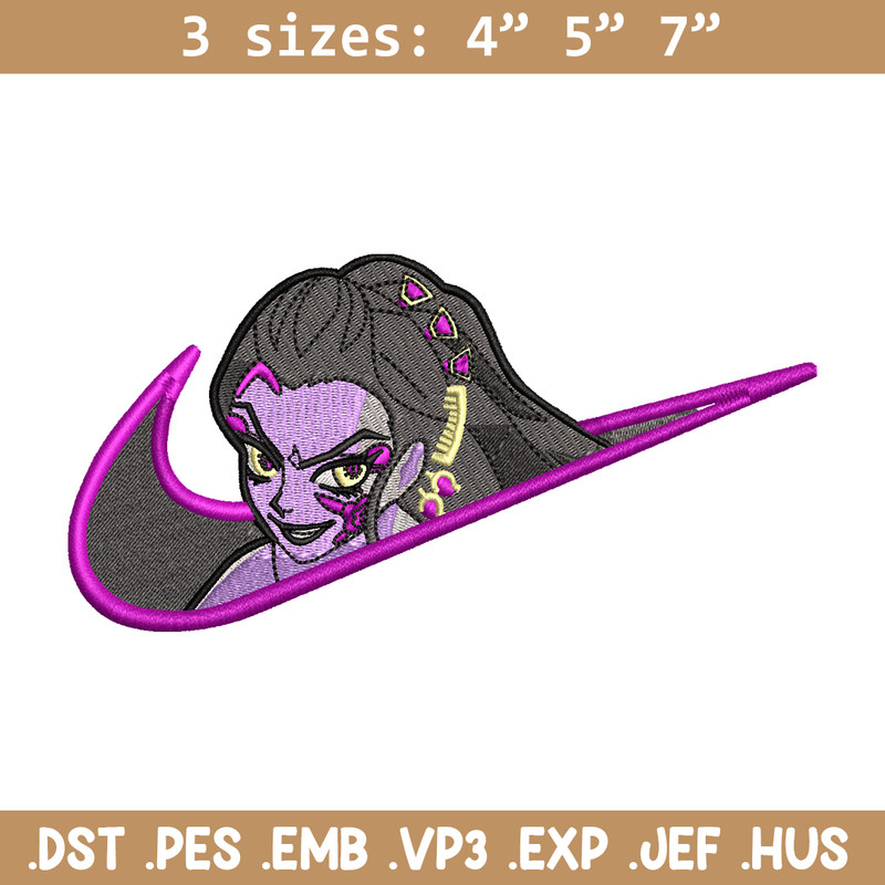 Daki nike embroidery design, Kimetsu no Yaiba embroidery, nike design, anime design, anime shirt, Digital download.jpg