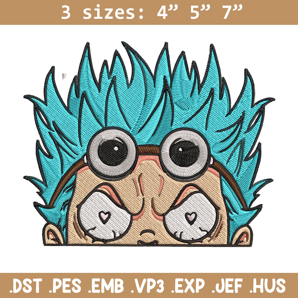 Franky Peeker Embroidery Design, One piece Embroidery, Embroidery File, Anime Embroidery, Anime shirt, Digital download.jpg