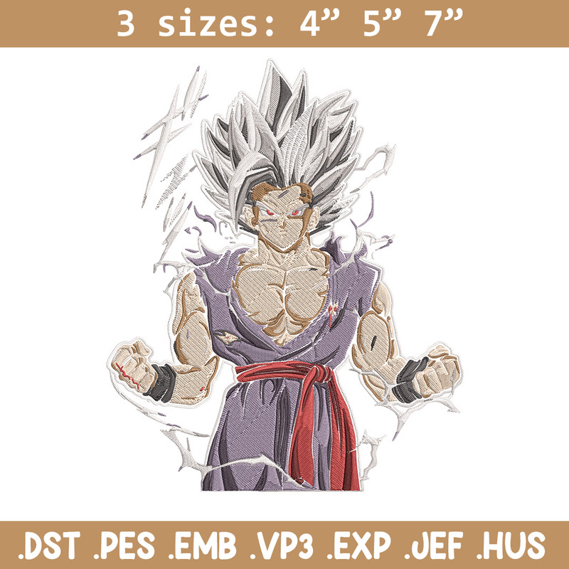 Goku Ultra form Embroidery Design, Dragonball Embroidery, Embroidery File, Anime Embroidery,Anime shirt,Digital download.jpg