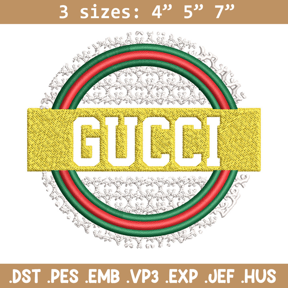Gucci logo Embroidery Design, Gucci Embroidery, Brand Embroidery, Logo shirt, Embroidery File, Digital download.jpg