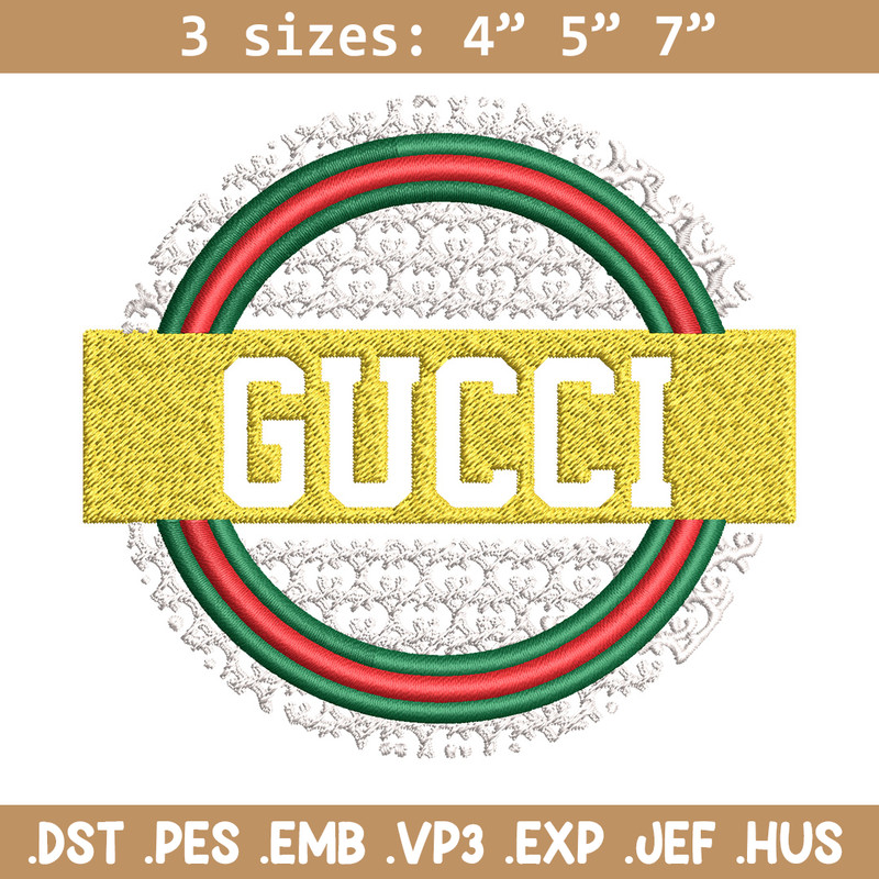Gucci logo Embroidery Design, Gucci Embroidery, Brand Embroidery, Logo shirt, Embroidery File, Digital download.jpg