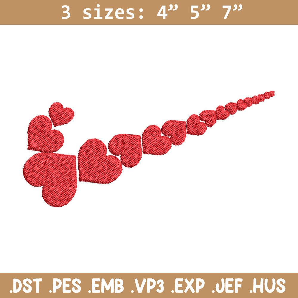 Heart nike logo Embroidery Design, Nike Embroidery, Brand Embroidery, Embroidery File, Logo shirt, Digital download.jpg