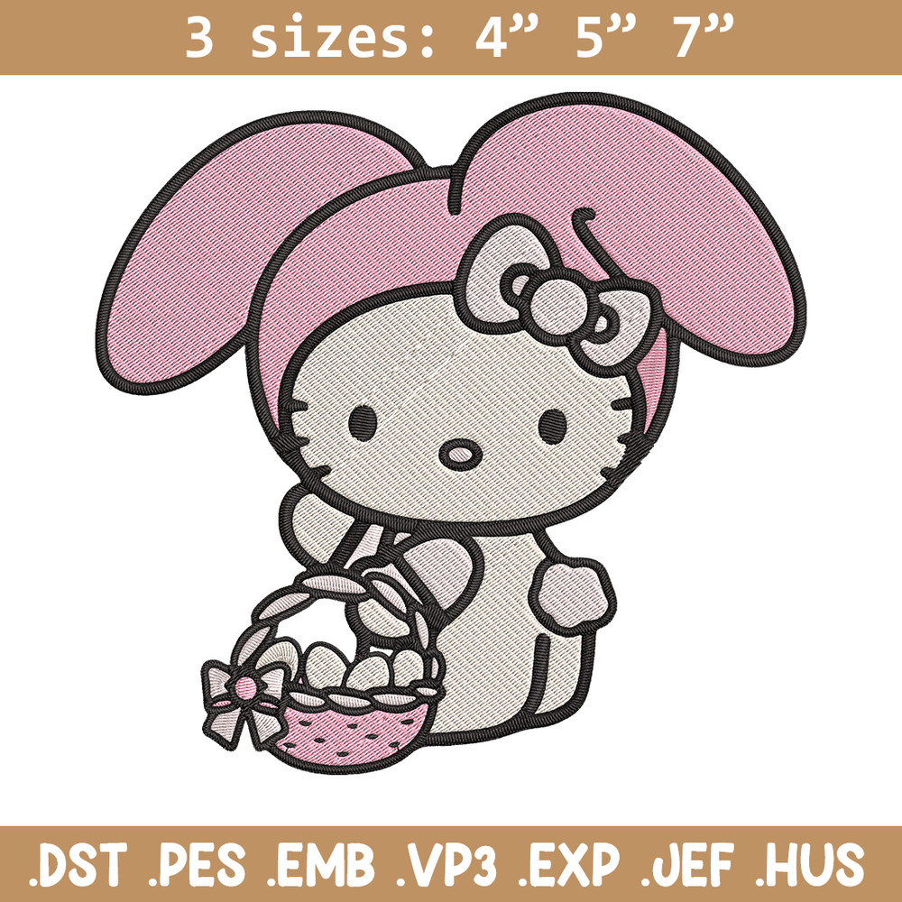 Hello Kitty Easter Embroidery Design, Hello kitty Embroidery, Embroidery File, Anime Embroidery, Digital download.jpg
