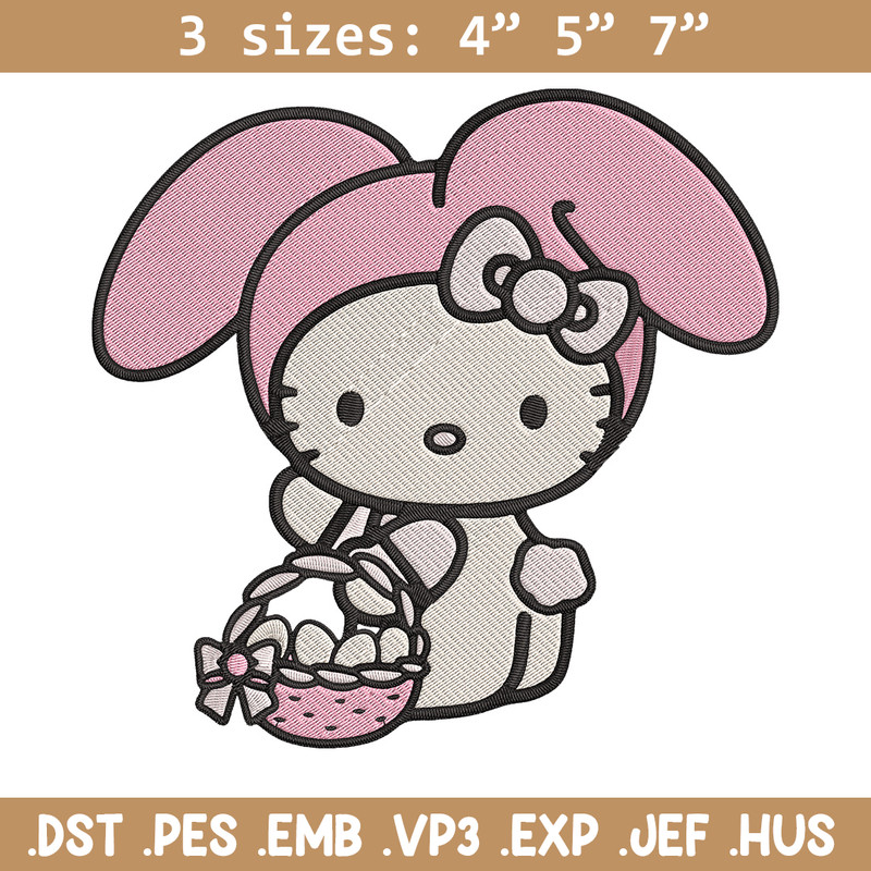 Hello Kitty Easter Embroidery Design, Hello kitty Embroidery, Embroidery File, Anime Embroidery, Digital download.jpg
