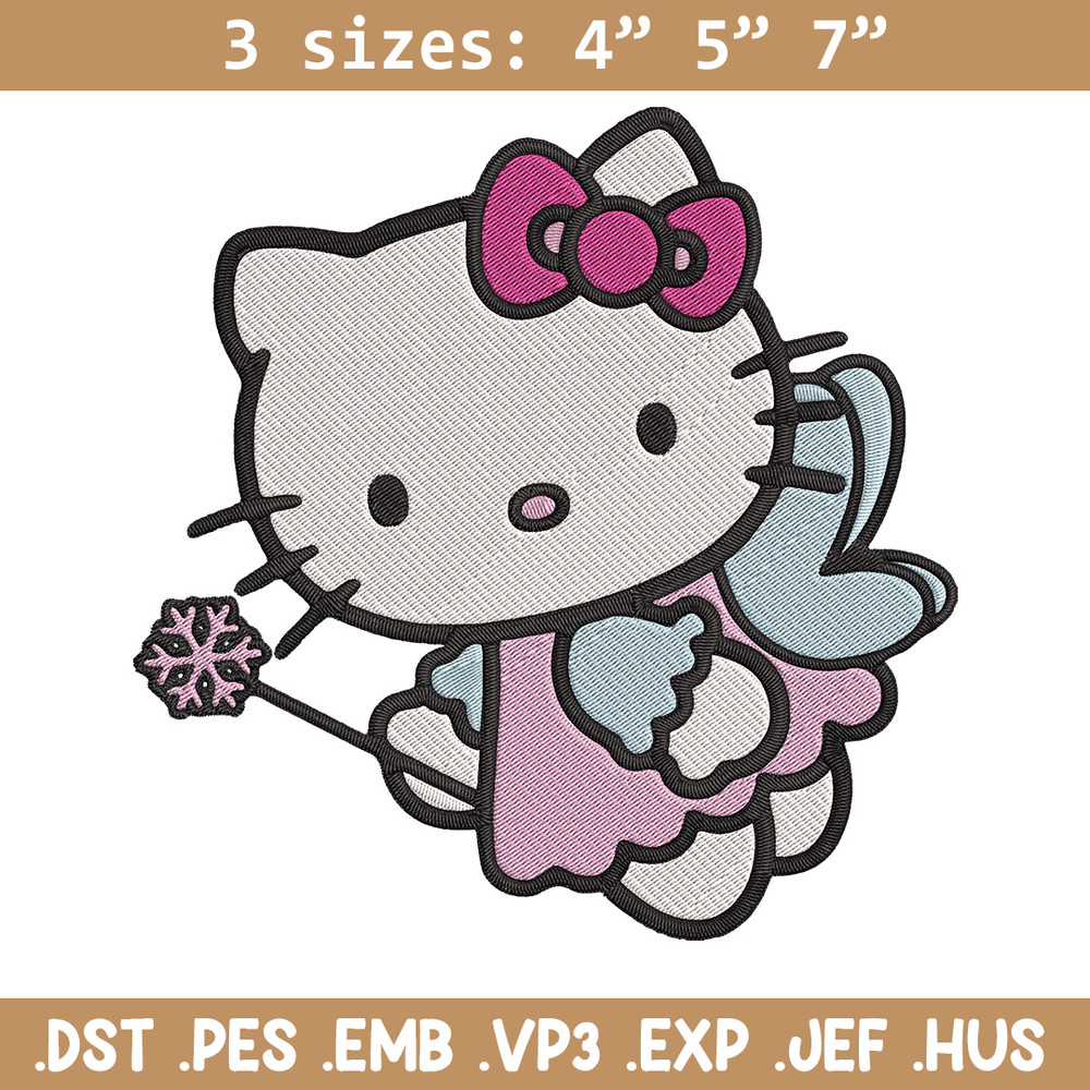 Hello kitty fairy Embroidery Design, Hello kitty Embroidery, Embroidery File, Anime Embroidery, Digital download.jpg