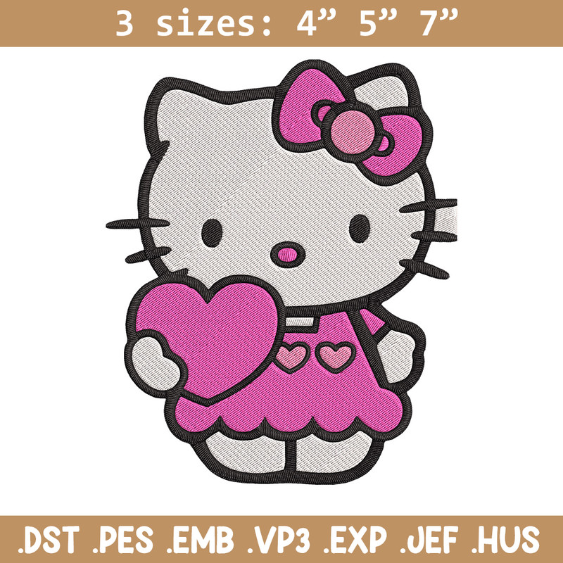 Hello kitty heart Embroidery Design, Hello kitty Embroidery, Embroidery File, Anime Embroidery, Digital download.jpg