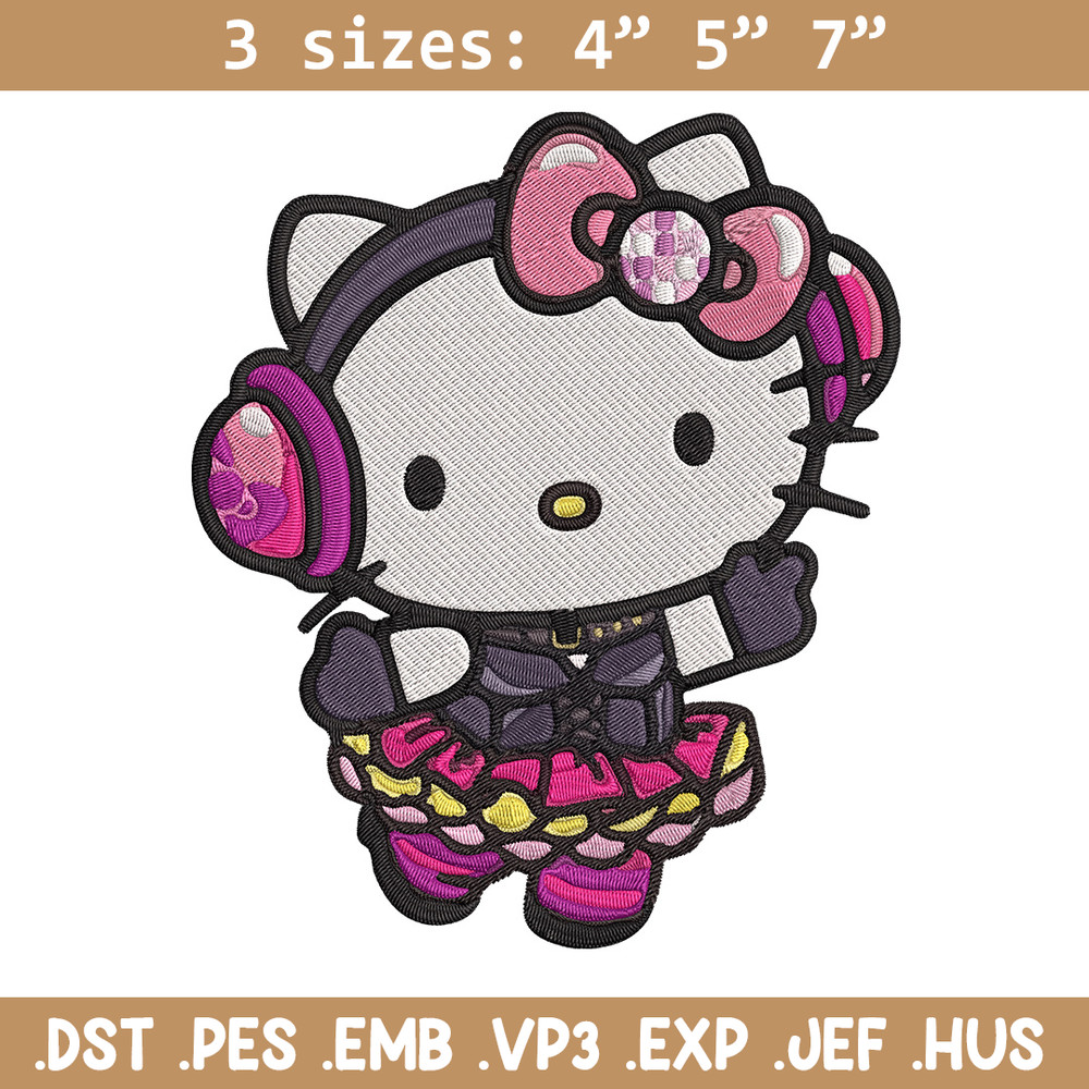 Hello Kitty idol Embroidery Design, Hello kitty Embroidery, Embroidery File, Anime Embroidery, Digital download.jpg