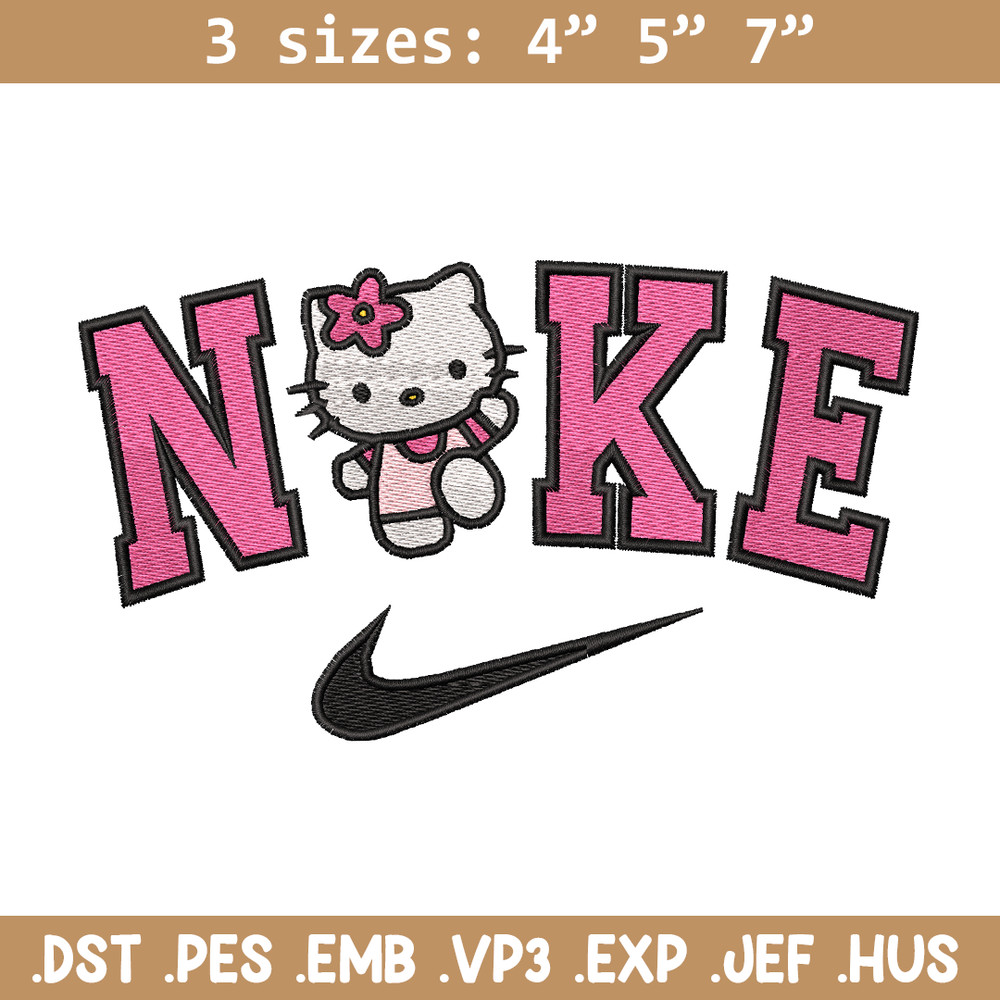 Hello Kitty Nike embroidery design, Hello Kitty embroidery, nike design, logo design, logo shirt, Digital download.jpg