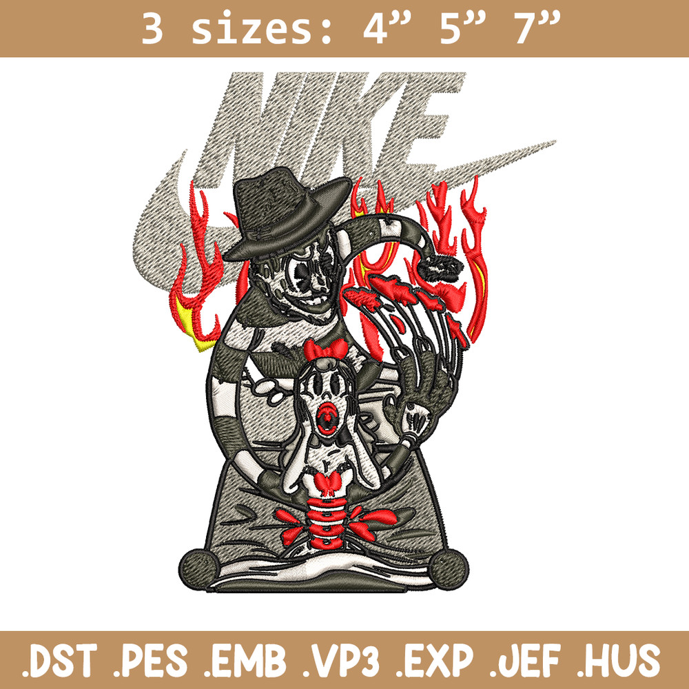 Horror cartoon Nike Embroidery design, cartoon Embroidery, Nike design, Embroidery file, logo shirt, Instant download..jpg