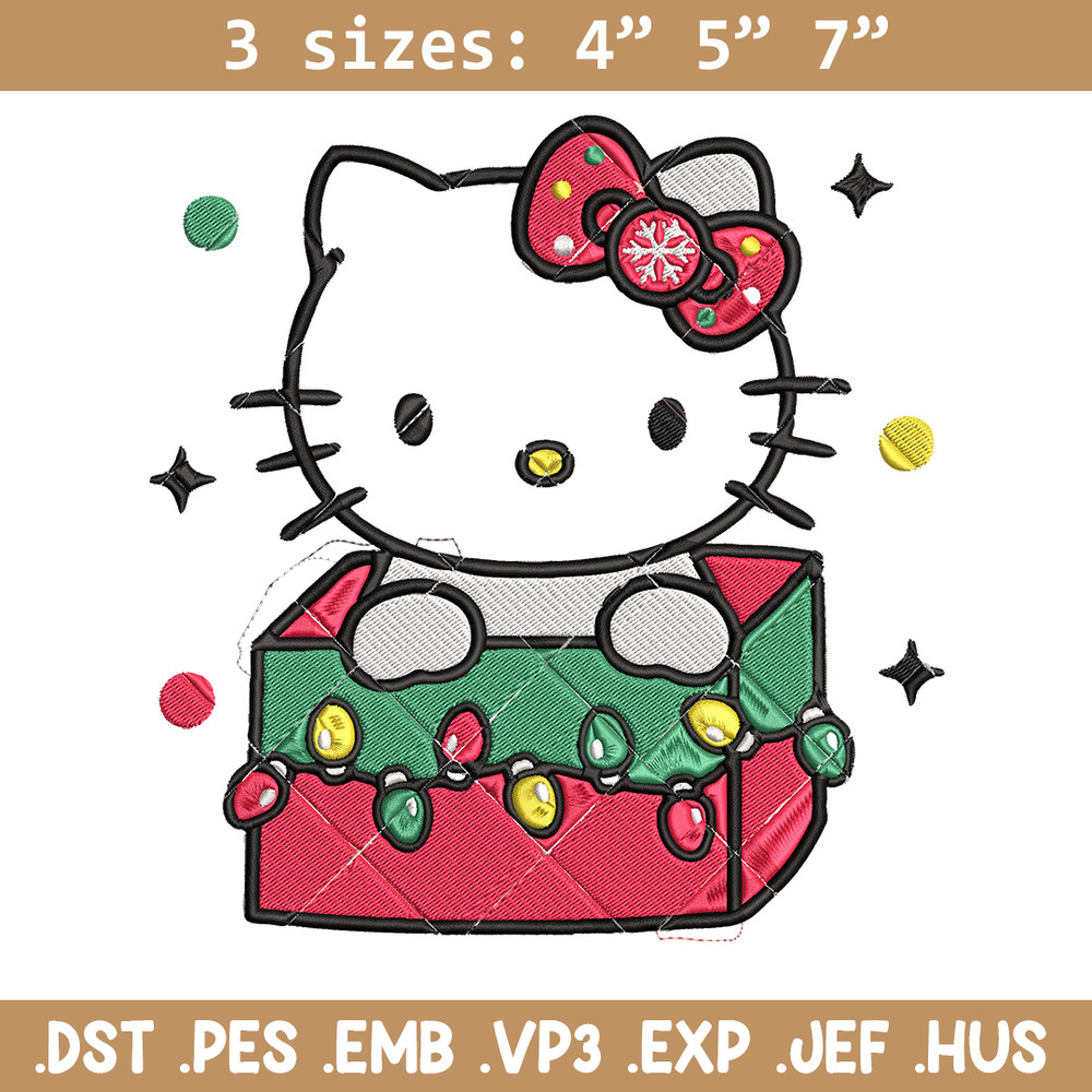 Kitty chrismas Embroidery Design, Hello kitty Embroidery, Embroidery File, Anime Embroidery,Anime shirt,Digital download.jpg
