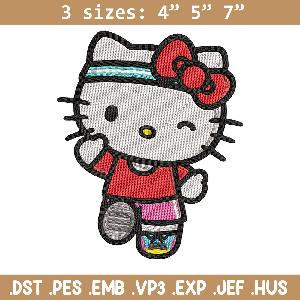Kitty cute Embroidery Design, Hello kitty Embroidery, Embroidery File, Anime Embroidery, Anime shirt, Digital download.jpg