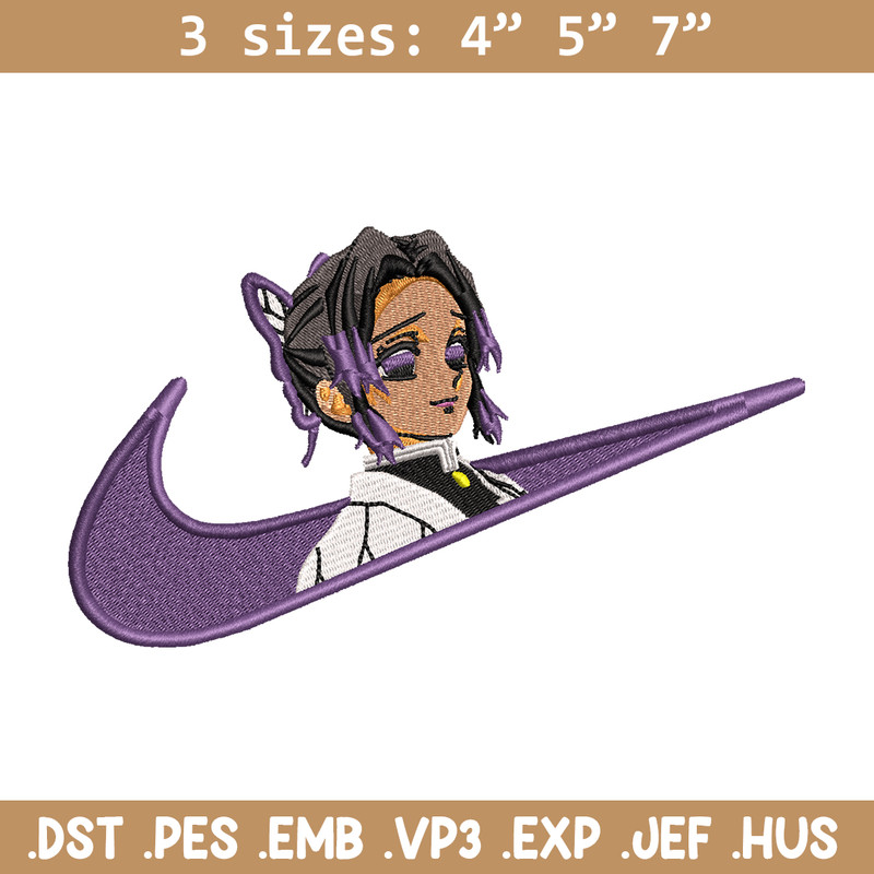 Kochou Shinobu Nike embroidery design, Kimetsu no Yaiba embroidery, Nike design, anime design, Digital download.jpg