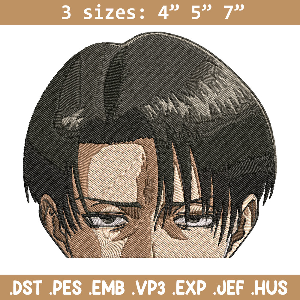 Levi Peeker Embroidery Design, Aot Embroidery, Embroidery File, Anime Embroidery, Anime shirt, Digital download..jpg